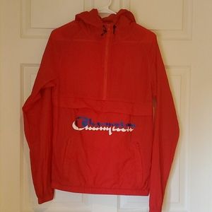 Mens  Champion 1/2 Zip windbreaker